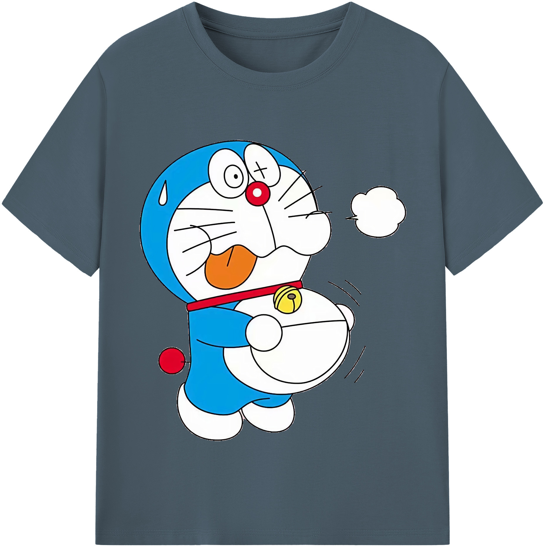（画像用） ドラえもん Doraemon 綿100％半袖Tシャツ（フロントプリント）